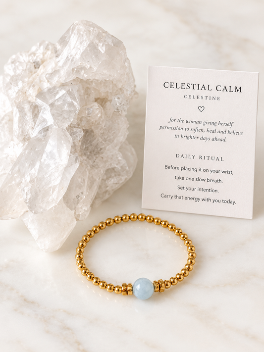 Celestial Calm Celestine Bracelet