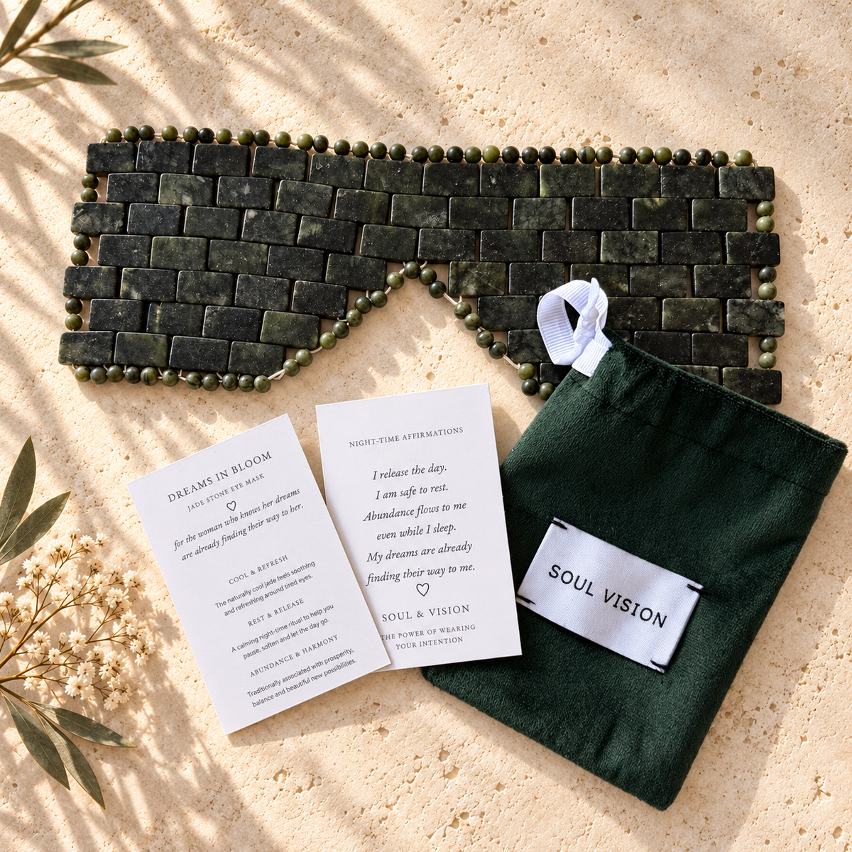 Wander Jade Stone Eye Mask