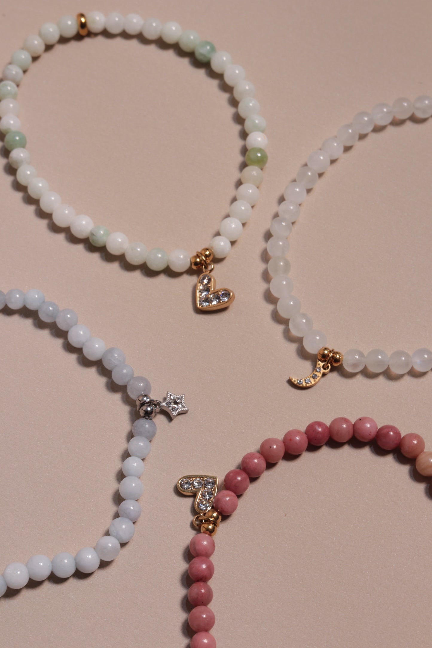 Rose Aura Rose Quartz Crystal Bracelet