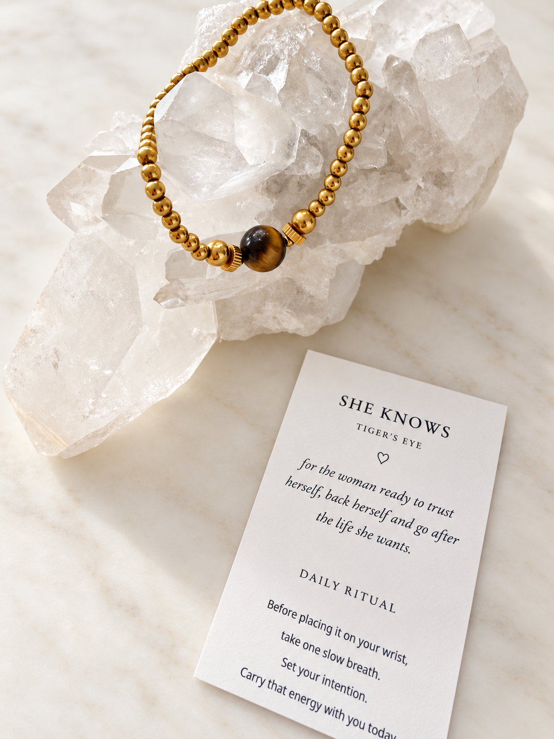 Golden Instinct Tigers Eye Crystal