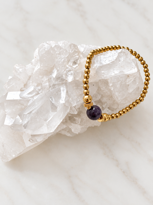 Violet Grace Amethyst Crystal Bracelet