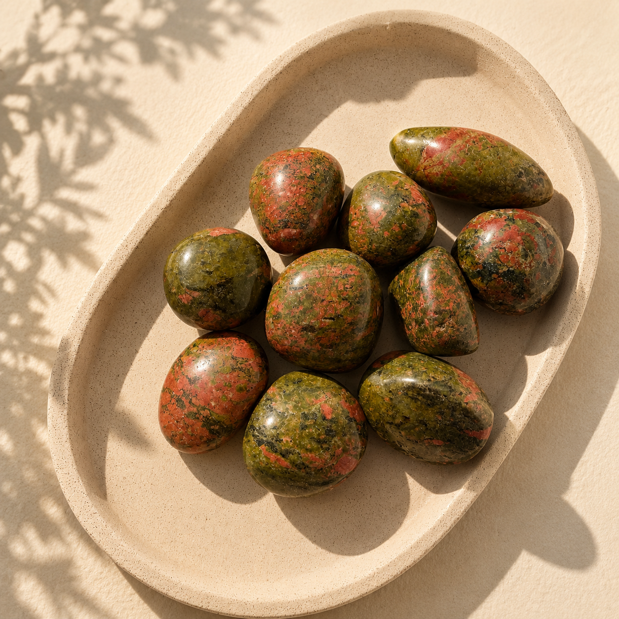 Unakite Tumble Stone | Emotional Healing Crystal | Soul & Vision