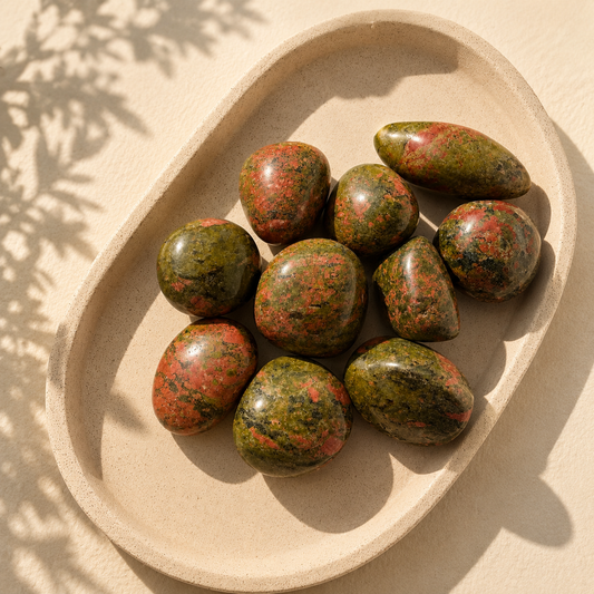 Unakite Tumble Stone | Emotional Healing Crystal | Soul & Vision