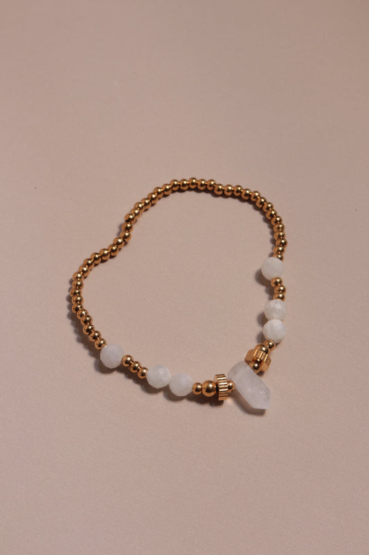 Luna Alchemy Moonstone & Quartz Bracelet