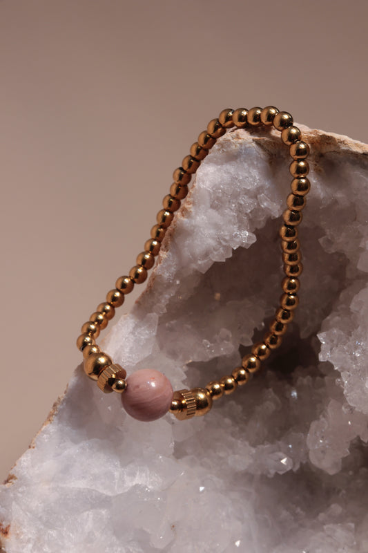 Heart Whisper Rose Quartz Bracelet